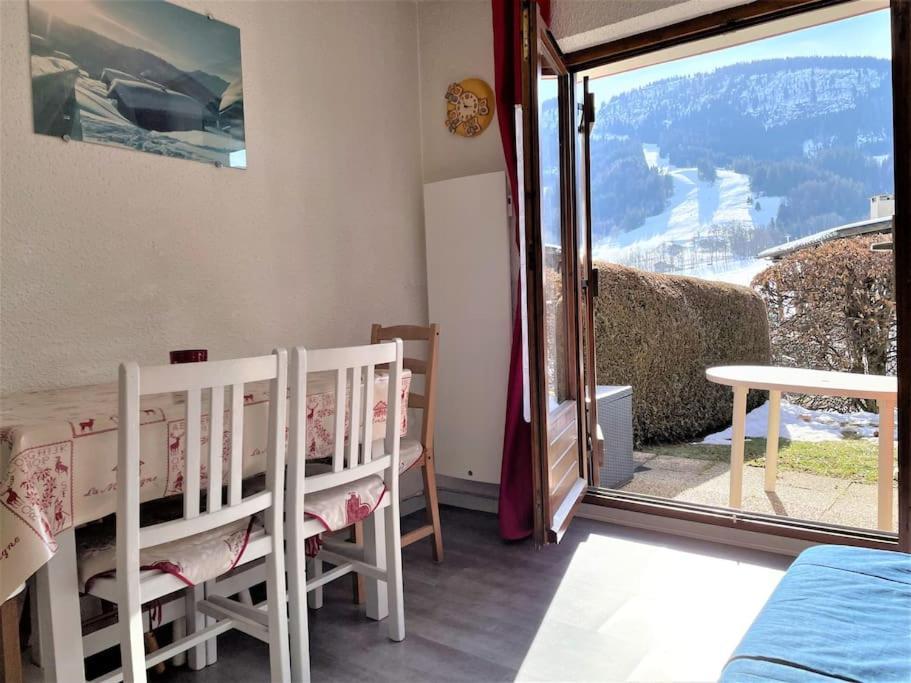 Charmant Studio + Jardin Vue Pistes Et Local Velo Praz-sur-Arly Esterno foto